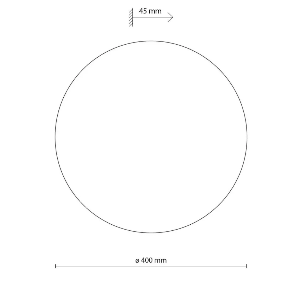 Applique Da Parete-Selezionato da Mazzolaluce Applique disco 40cm marrone da parete moderna