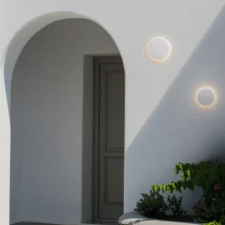Applique Da Esterno-Selezionato da Mazzolaluce Applique disco led 12w 3000k bianco per esterno