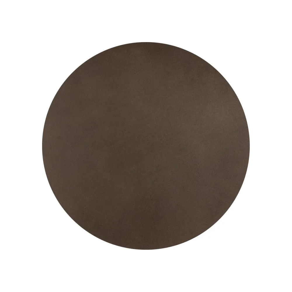 Applique Da Parete-Selezionato da Mazzolaluce Applique disco rotondo marrone 30cm da parete
