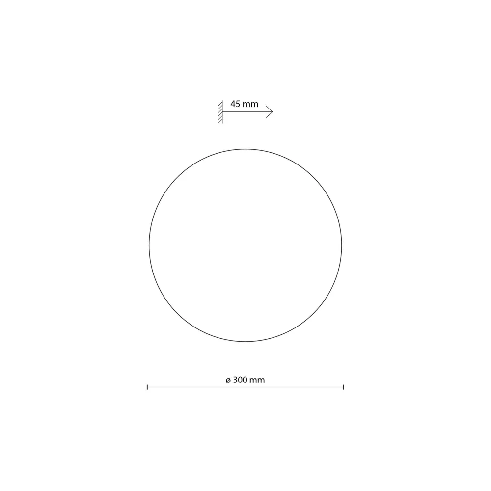 Applique Da Parete-Selezionato da Mazzolaluce Applique disco rotondo marrone 30cm da parete