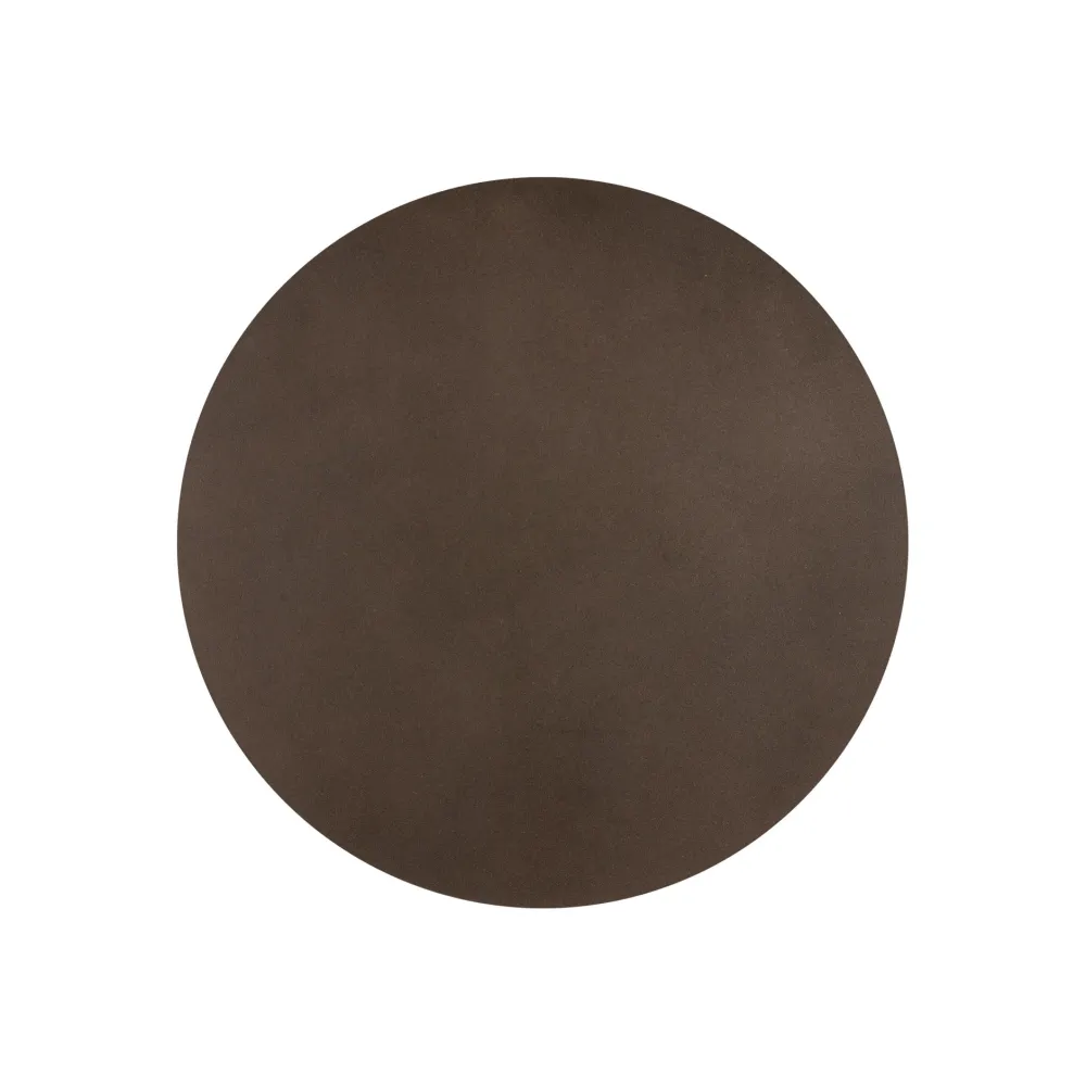Applique Da Parete-Selezionato da Mazzolaluce Applique disco rotondo marrone 20cm design minimale