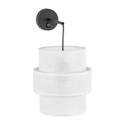Applique Camera Da Letto-Selezionato da Mazzolaluce Applique di tessuto con interruttore per comodini camera da letto moderna