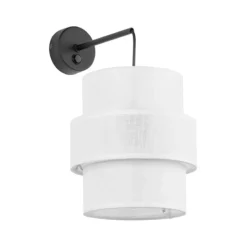 Applique Camera Da Letto-Selezionato da Mazzolaluce Applique di tessuto con interruttore per comodini camera da letto moderna