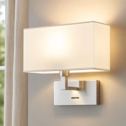Applique Camera Da Letto-Perenz Illuminazione Applique di tessuto para hotel perenz da comodino per camera da letto