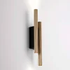 Applique Da Parete-Selezionato da Mazzolaluce Applique doppio cilindro dorato led 15w 3000k