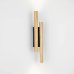 Applique Da Parete-Selezionato da Mazzolaluce Applique doppio cilindro dorato led 15w 3000k