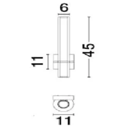 Applique Da Bagno-Selezionato da Mazzolaluce Applique dorata led 15w 4000k per bagno moderno 4000k