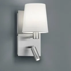Applique Camera Da Letto-Selezionato da Mazzolaluce Applique elegante per comodino camera da letto paralume bianco luce led