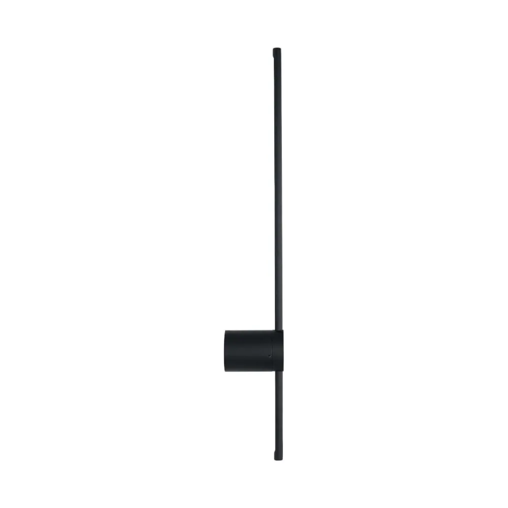 Applique Da Parete-Ideal Lux Applique essence ap2 20w 3000k nero design moderna 124cm