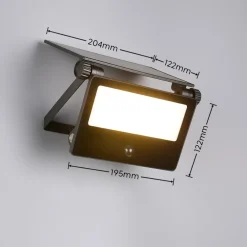 Applique Da Esterno-Selezionato da Mazzolaluce Applique faro da esterno solare led 18w 3000k 4000k 6000k sensore di movimento