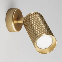 Applique Da Parete-Maytoni Applique focus classico cilindro oro orientabile