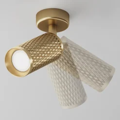 Applique Da Parete-Maytoni Applique focus classico cilindro oro orientabile