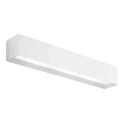 Applique Da Parete-Sforzin Illuminazione Applique gesso bianco moderna rettangolare hermione sforzin