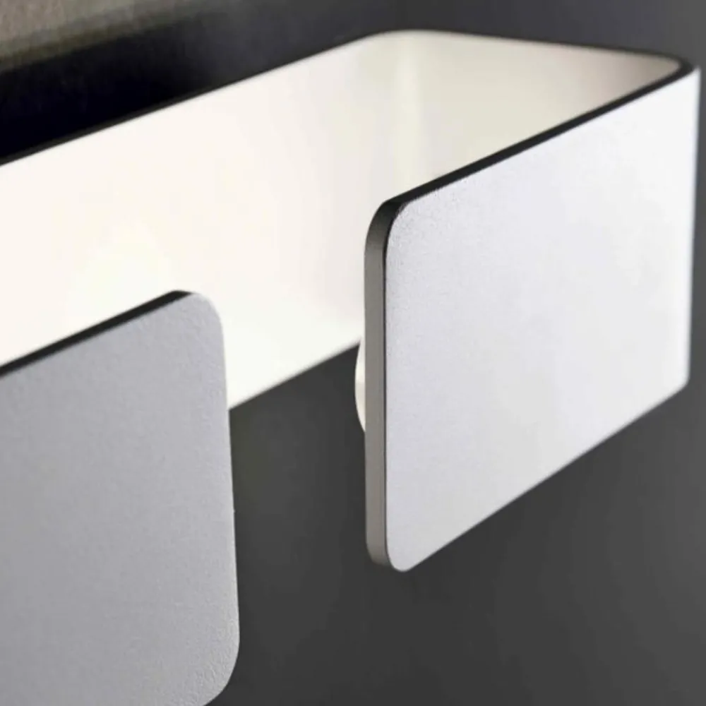 Applique Da Parete-IsyLuce Applique graffa led 10w 4000k bianco moderna