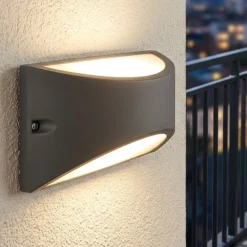 Applique Da Esterno-Selezionato da Mazzolaluce Applique grafite da esterno balcone led 10w 4000k ip65