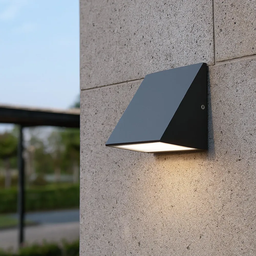 Applique Da Esterno-Selezionato da Mazzolaluce Applique grafite da esterno moderna led 7w 4000k ip65