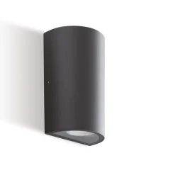 Applique Da Esterno-Selezionato da Mazzolaluce Applique grafite per esterno moderna led 12w 3000k biemissione luce