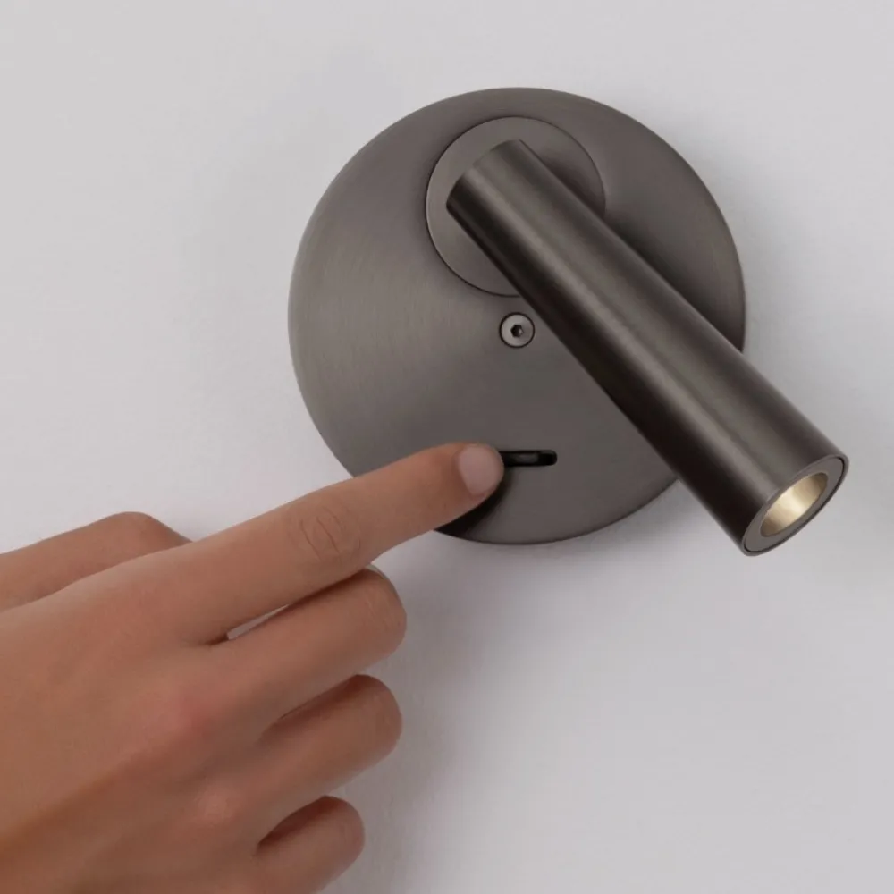 Applique Camera Da Letto-Selezionato da Mazzolaluce Applique grigio da comodino led da lettura per camera da letto