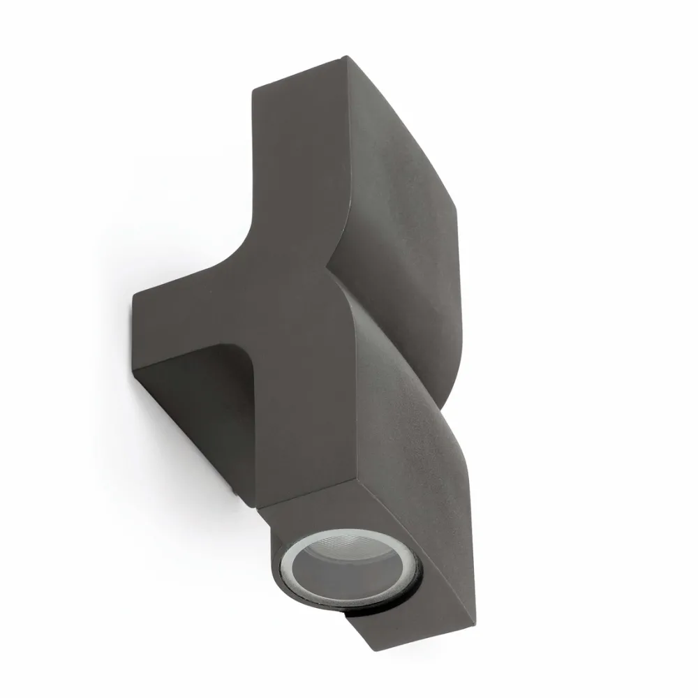 Applique Da Esterno-Selezionato da Mazzolaluce Applique grigio per esterno 2 luci ip44