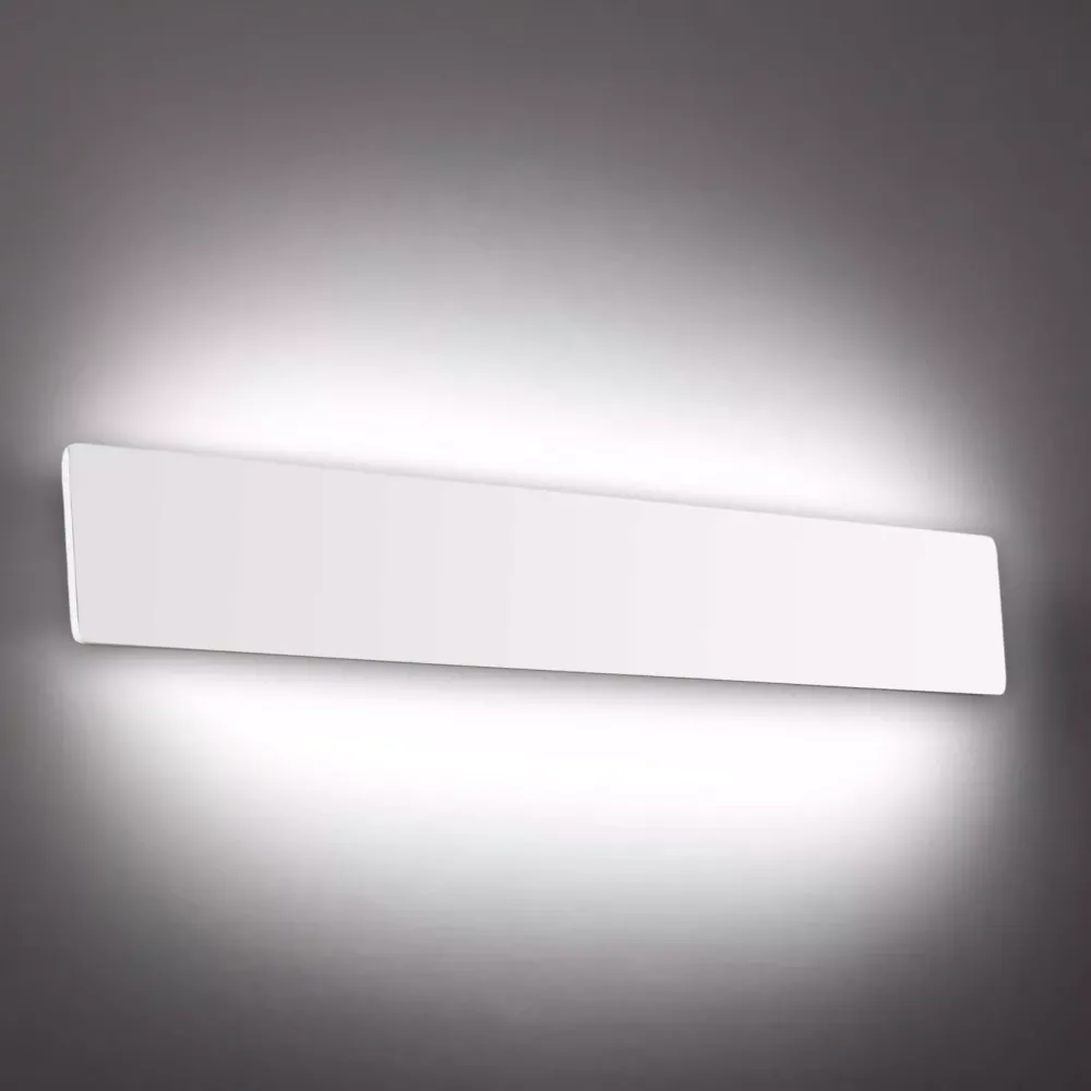 Applique Da Parete-Ideal Lux Applique zig zag ap d53 bianco led 23w 3000k moderna