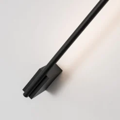 Applique Da Parete-Selezionato da Mazzolaluce Applique incrocio 60cm sporgenza 9cm bacchetta nera led 10w moderna