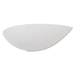 Applique Da Parete-Selezionato da Mazzolaluce Applique in gesso ceramica bianco mezzaluna