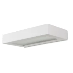 Applique Da Parete-Selezionato da Mazzolaluce Applique in gesso ceramica verniciabile rettangolare