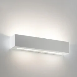 Applique Da Parete-Selezionato da Mazzolaluce Applique in gesso ceramico bianco moderna rettangolare