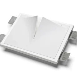 Applique Da Parete-Selezionato da Mazzolaluce Applique in gesso cristaly vela da incasso parete pitturabile 13w 4000k