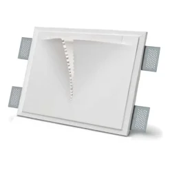 Applique Da Parete-Selezionato da Mazzolaluce Applique in gesso led cristaly da incasso a scomparsa parete verniciabile 13w 4000k