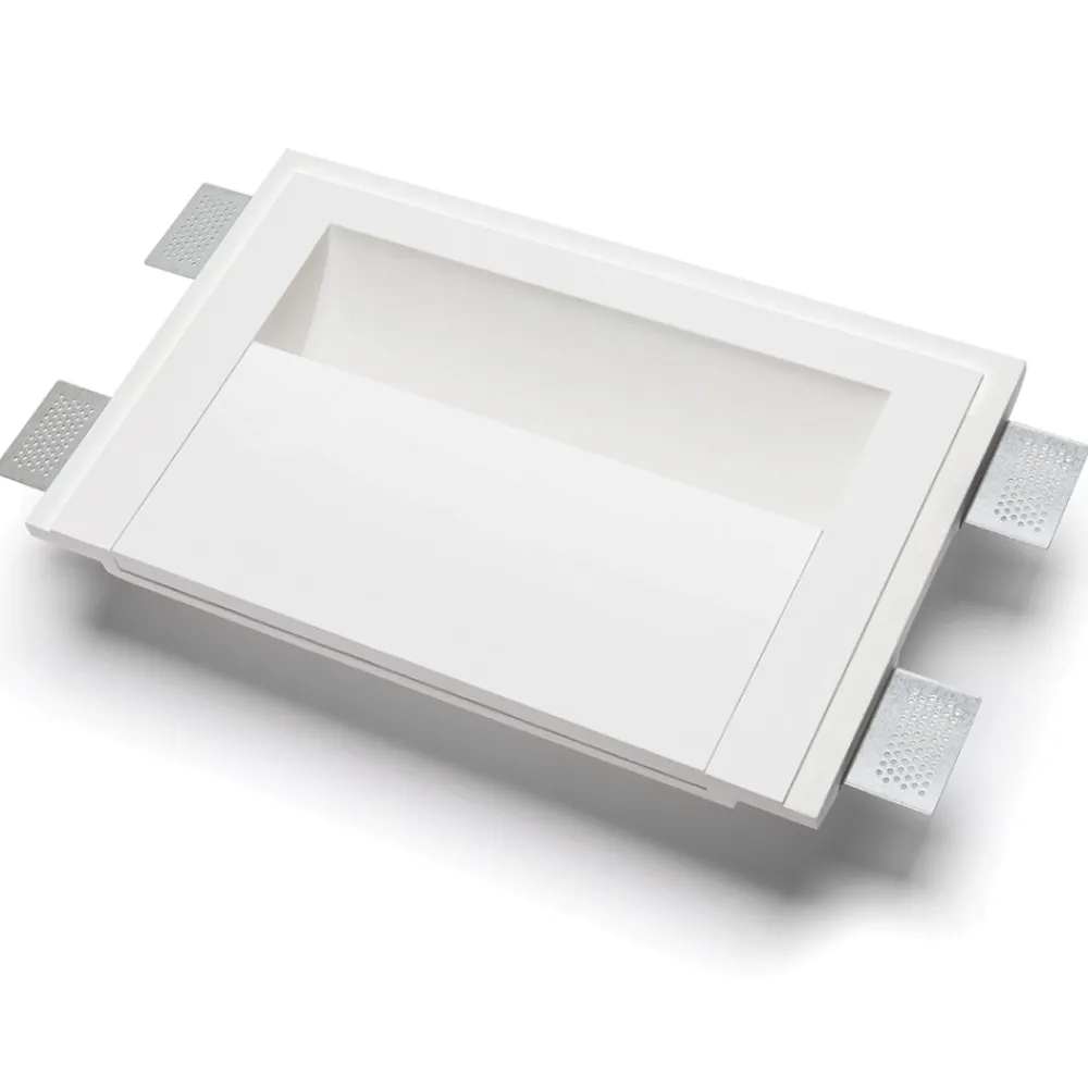 Applique Da Parete-Selezionato da Mazzolaluce Applique in gesso led cristaly da incasso parete 21,5w 2700k bianca