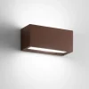 Applique Da Esterno-IsyLuce Applique da esterno corten metro 24w 3000k