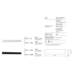 Applique Da Parete-IsyLuce Applique led 36w 4000k bianco moderna