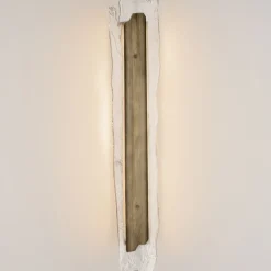 Applique Da Parete-Selezionato da Mazzolaluce Applique lamopada da parete design ottone anticato vetro led 3000k