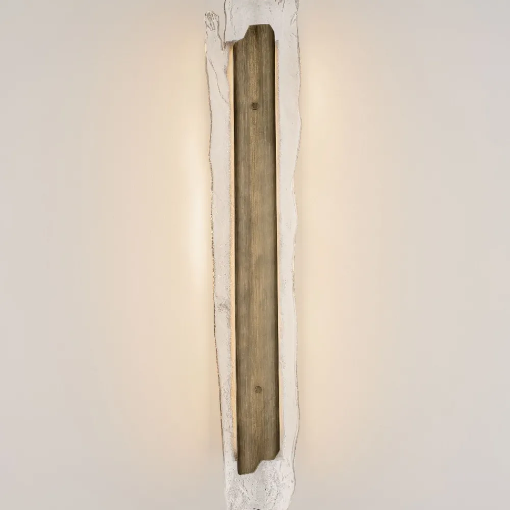 Applique Da Parete-Selezionato da Mazzolaluce Applique lamopada da parete design ottone anticato vetro led 3000k