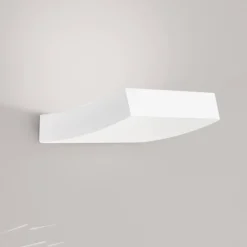 Applique Da Parete-Selezionato da Mazzolaluce Applique lampada curva di gesso bianco per interni moderna