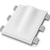 Applique Da Parete-Selezionato da Mazzolaluce Applique lampada da incasso parete a scomparsa di gesso cristaly bianco