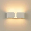 Applique Da Parete-Ideal Lux Applique lampada da parete bianca clip ap2 small bianco