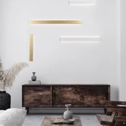 Applique Da Parete-Selezionato da Mazzolaluce Applique lampada da parete 60cm led 22w 3000k bianco rettangolare