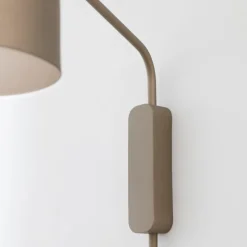Applique Da Parete-Vivida International Applique lampada da parete moderna vivida bottone sabbia dimmerabile con telecomando
