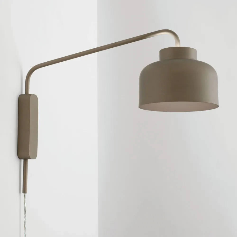 Applique Da Parete-Vivida International Applique lampada da parete moderna vivida bottone sabbia dimmerabile con telecomando