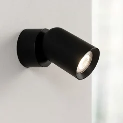Applique Da Parete-Selezionato da Mazzolaluce Applique lampada da parete nera spot orientabile