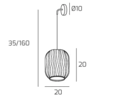 Applique Da Parete-Top Light Applique lampada da parete toplight tender cromo vetro pendente fume