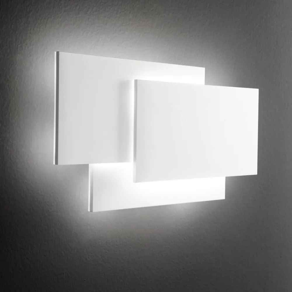 Applique Da Parete-Perenz Illuminazione Applique lampada design moderna bianca led 36w 3000k dip perenz