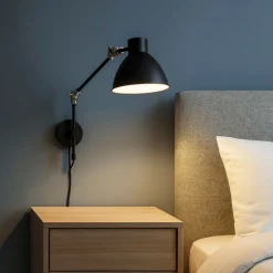 Applique Camera Da Letto-Selezionato da Mazzolaluce Applique lampada estensibile per camera da letto nero