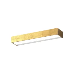 Applique Da Parete-Top Light Applique led bios foglia oro rettangolare 18w 3000k 4000k