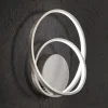 Applique Da Parete-Perenz Illuminazione Applique led cct moderno grigio spazzolato ritmo