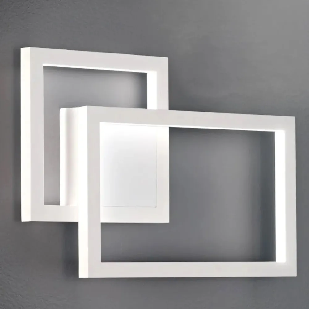 Applique Da Parete-Perenz Illuminazione Applique led cct 20w 3000k 4000k 6000k bianco design moderna perenz cross