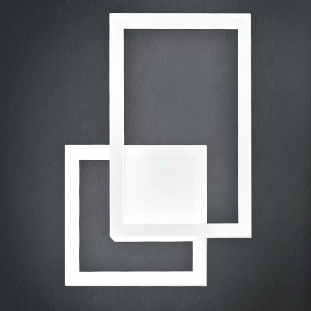 Applique Da Parete-Perenz Illuminazione Applique led cct 20w 3000k 4000k 6000k bianco design moderna perenz cross