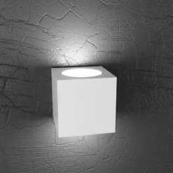 Applique Da Parete-Top Light Applique led cubo bianco moderno da parete per interni